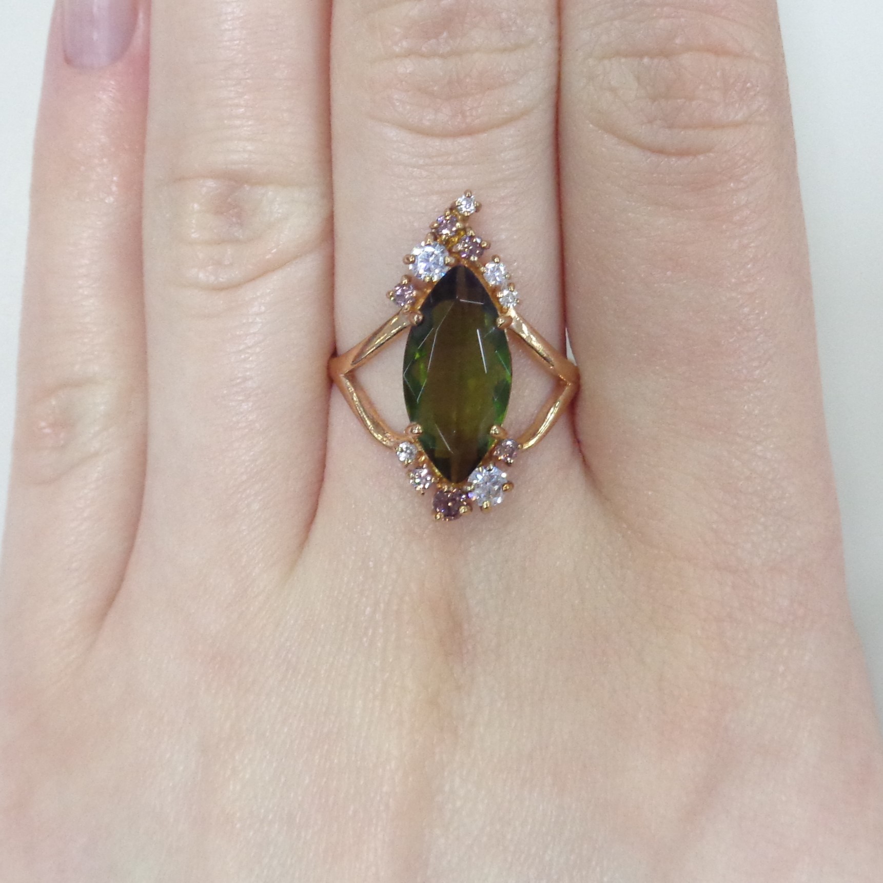 Серебряное кольцо с кварцем